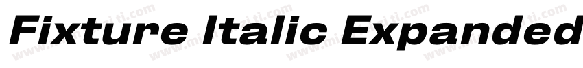 Fixture Italic Expanded Light字体转换